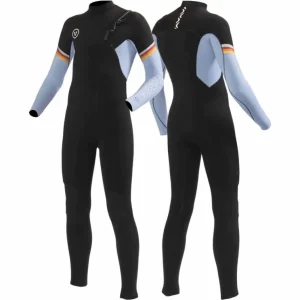 Vissla 7 Seas Boys Raditude 3/2 Wetsuit - Black Blue